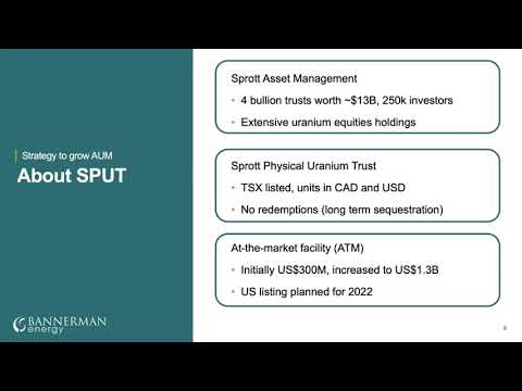 Brandon Munro with a brief background on Sprott Physical Uranium Trust (SPUT) | ASX:BMN OTC:BNNLF