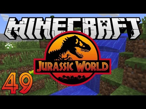 Minecraft: Jurassic World - Ep. 49 - "Waterfall in Jurassic Resort!" (Rexxit Modpack)