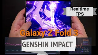 [討論] Galaxy Z Fold 3 跑原神的測試