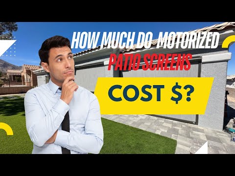 How Much do Motorized Patio Shades Cost? #retractablescreens #patioperfection #patioideas