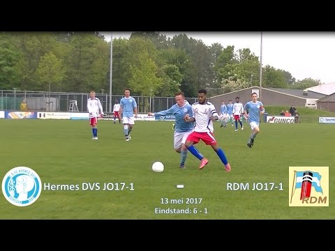 Kampioenswedstrijd van Hermes DVS JO17-1 tegen sv RDM JO17-1