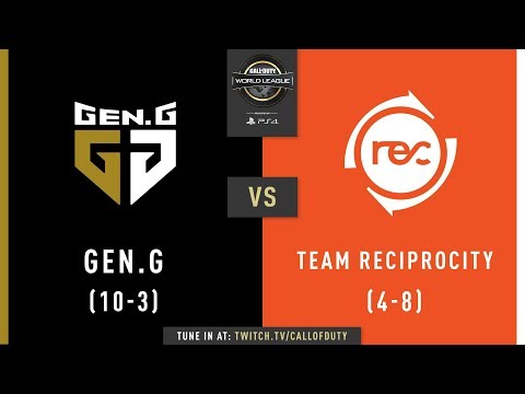 Gen.G vs Team Reciprocity | CWL Pro League 2019 | Division A | Week 7 | Day 3
