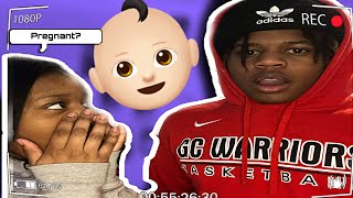 Girl telling me she pregnant in front of my lil sister 😳 OG SNAPPED 🤦🏽‍♂️🤣( prank)