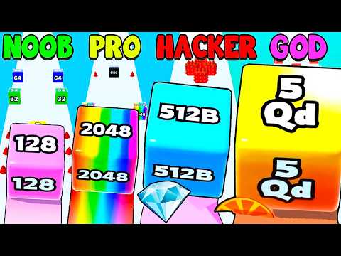 JELLY RUN 2048: Cube Game – UNLOCKED NEW CUBE SHAPE 🎲 Gameplay Merge Games [Update 2025]