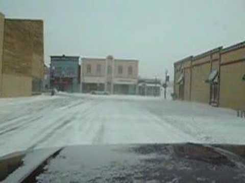 Driving through Cheboygan Michigan in February
