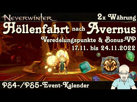 NEVERWINTER: Event-Kalender 2x Währung Höllenfahrt Avernus & Veredelungssteine & Bonus-VP - PS4/PS5