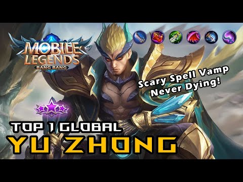YU ZHONG INSANE PASSIVE SPELL VAMP BLACK DRAGON KING  [TOP 1 GLOBAL] by Princeqt MOBILE LEGENDS MLBB