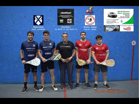 Torneo clausura fecha 3/4 01-Oct-2022 Cat.: Elite Club Alumni vs Club Remo Sets: 2-0