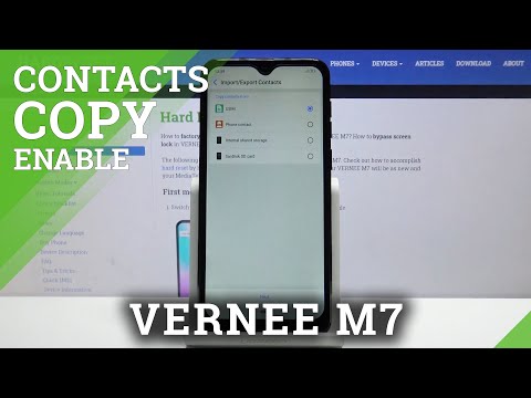 How to Copy Contacts in VERNEE M7 – Duplicate & Relocate Contacts