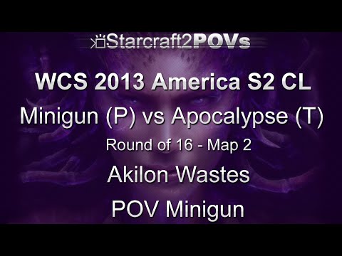 SC2 HotS - WCS 2013 AM S2 CL - Minigun vs Apocalypse - Ro16 - Map 2 - Akilon Wastes - Minigun