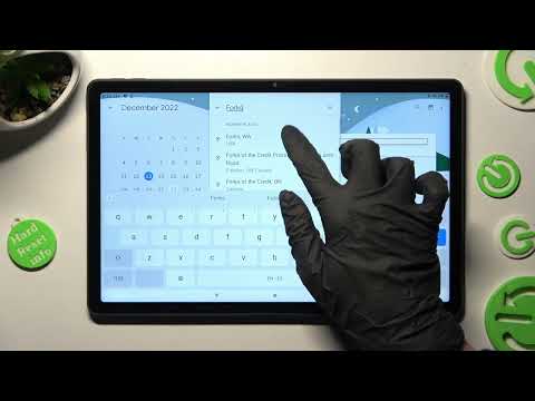 LENOVO TAB P11 PLUS - How To Add Events To Calendar