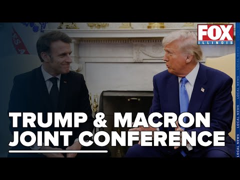 President Trump and French President Macron's comments they gave at the Oval Office