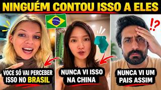 GRINGOS FICAM SEM CHÃO AO DESCOBRIR O QUE É TÃO SIMPLES NO BRASIL