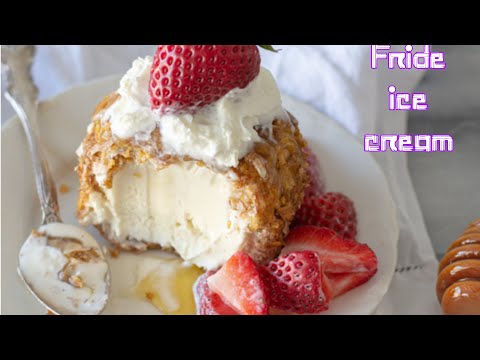 Deep fride ice cream //how to make deep fried ice cream #Bengalirecipe