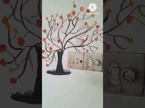 well art tree 🌴🌳#shorts #vairalvideo #art #calligraphy #halima #tree #flower