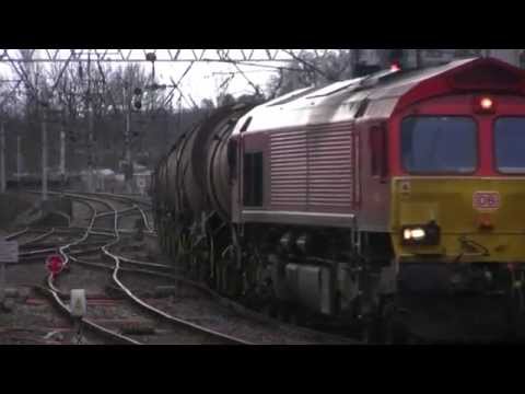 Midday Freight Traffic through Carlisle Station 6th March 2015