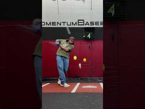 Front toss......but with a twist #hitting #hittingdrills #baseball #fypシ