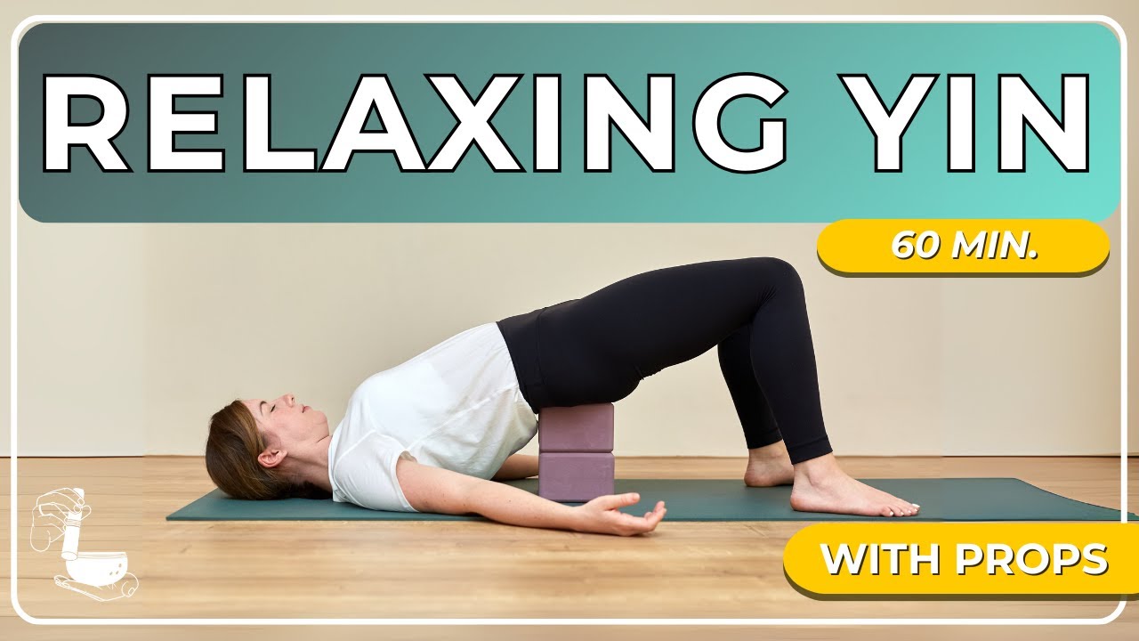 Yin Yoga for Stress Relief — Yin Yoga class, 66 minutes