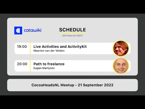 CocoaHeadsNL Meetup, 21 September 2022 thumbnail