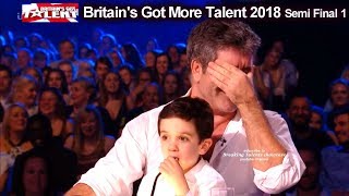 Simon Cowell and son Eric who Steals the Show  Britain&#39;s Got Talent 2018 Semi Final  BGT S12E08