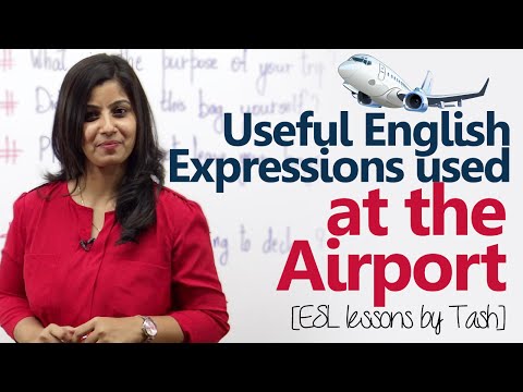 機場常用詞彙和用語！ (Useful English expressions used at the Airport - Free Spoken English lesson)
