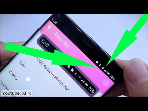 install iPhone Status Bar on Android