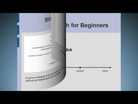 Learn to speak Polish Beginner's level Lesson 1 Part 1 (better quality) The Polish grammar