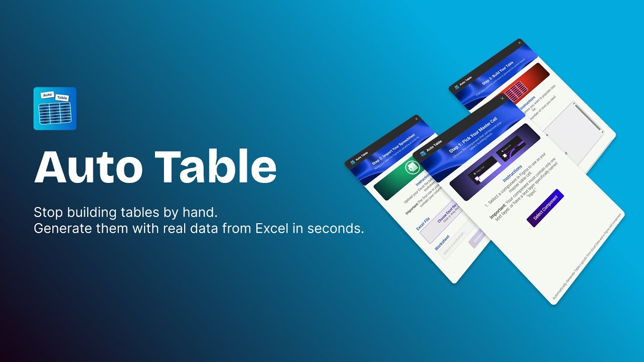 Figma Plugin - Auto Table Walkthrough