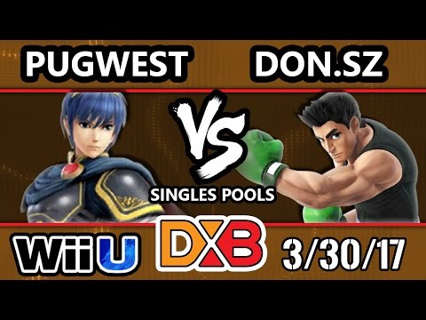 DXB 2017 SSB4 - Pugwest (Marth) Vs. Don.sz (Little Mac) Smash 4 Tournament - Smash Wii U