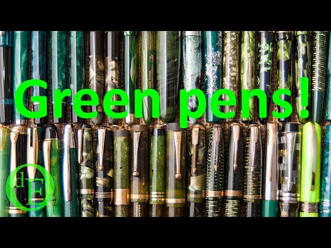 Green (but not plain green) pens