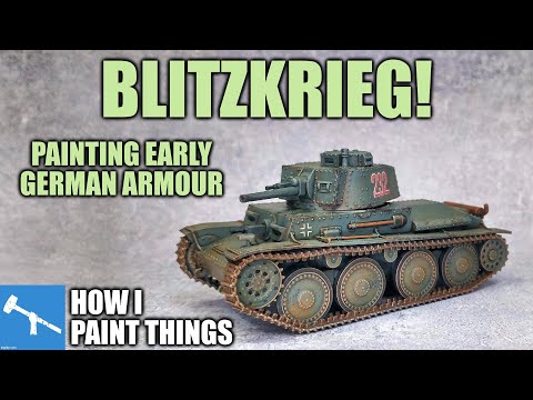 Early War German Armour - Panzer Grey Made Interesting! [How I Paint Things]