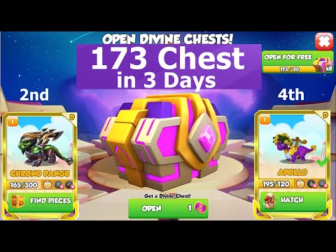 Opened total 173 chest in 3 days | Chrono Pangu and Apollo Mini Divine event | DML