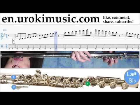 Flute lessons OneRepublic - Future Looks Good Sheet Music Tutorial Part#1 um-352