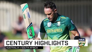 Du Plessis thwarts Aussies with 10th ODI ton