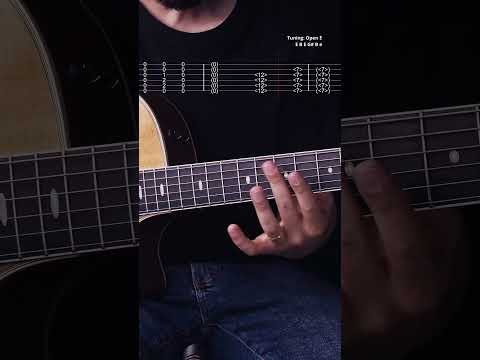 The Open E tuning sounds beautiful