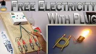 Free Electricity with 4 Spark Plugs And Magnet to Power Appartmen