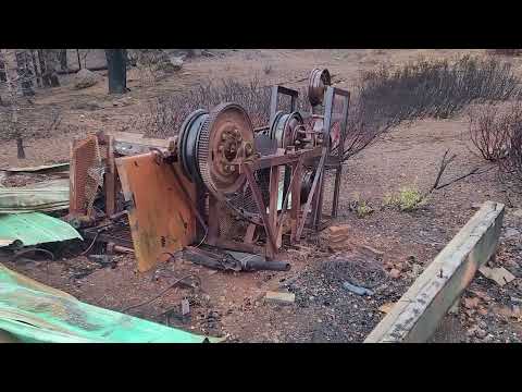 Burnt Abandoned  ski hill Chester Ca before and after Dixie Fire