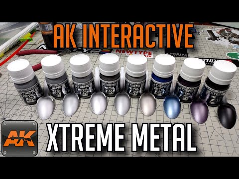 AK Interactive XTREME METAL Paint Color Test And Review