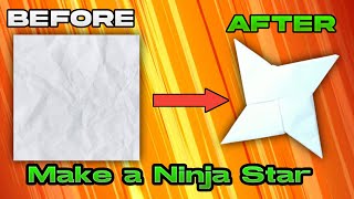 How To Make A Paper Ninja Star EASY!