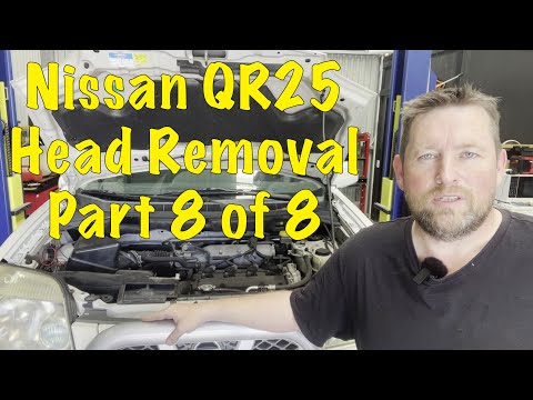 Nissan X-Trail Head Gasket Replacement - Removal Part 8 of 8. QR25