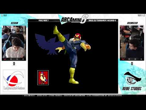 Arcamini6 -  Kieran (Falco) VS Boomscudd (Cpt.Falcon) POOLS - Smash Melee