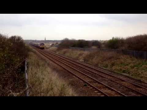 Class 66 66172 redcar coatham marsh steel empties from skinningrove to tees yard   25.3.2014
