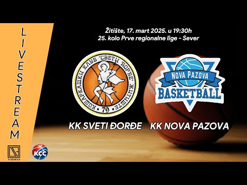 KK SVETI ĐORĐE Žitište - KK NOVA PAZOVA Nova Pazova (Full match Livestream) [15.03.2025.]