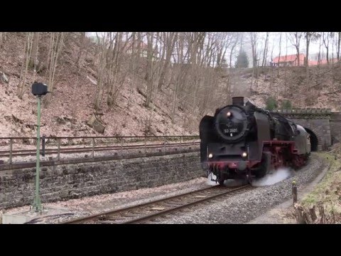 Geniale/laute Dampflokanfahrt in der Steigung-Sound pur!!!