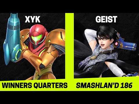 SmashLAN'd 186 Winners Quarters - XYK (Samus) vs Geist (Bayonetta) - SSBU Tournament