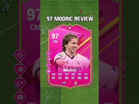 97 Modric Review in EA FC 24 #shorts #short #fc24 #eafc24 #futties #fifa #modric