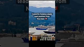 Celebrity Solstice Gets Away First!  | Vancouver Cruise Ship Departure 🇨🇦✨Alaska Cruise Season
