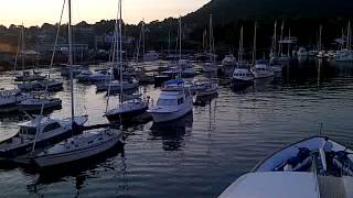 preview picture of video 'Yacht Lady J cruising into Camden, Maine'