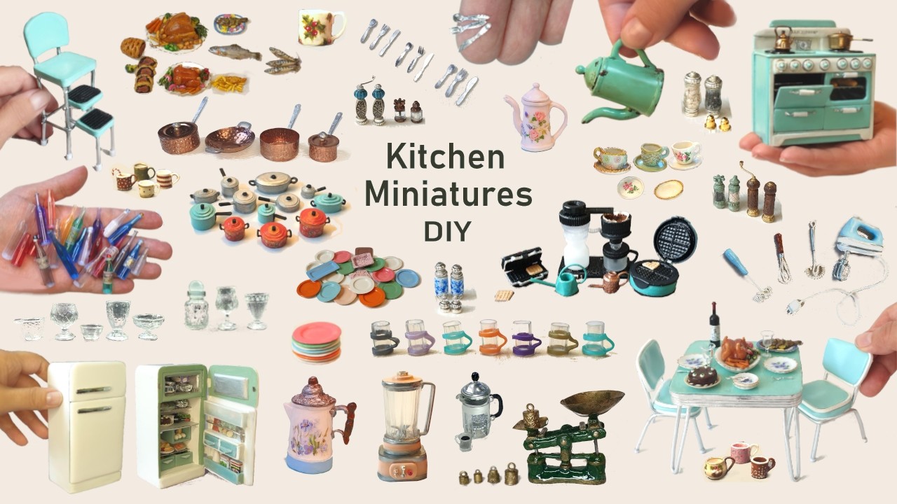 3.5 Hours Of DIY Dollhouse KITCHEN Miniatures | COMPILATION Video | #Miniatures