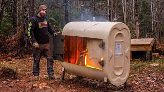Off Grid Living Making A Fire Pit From An Old Oil Drum